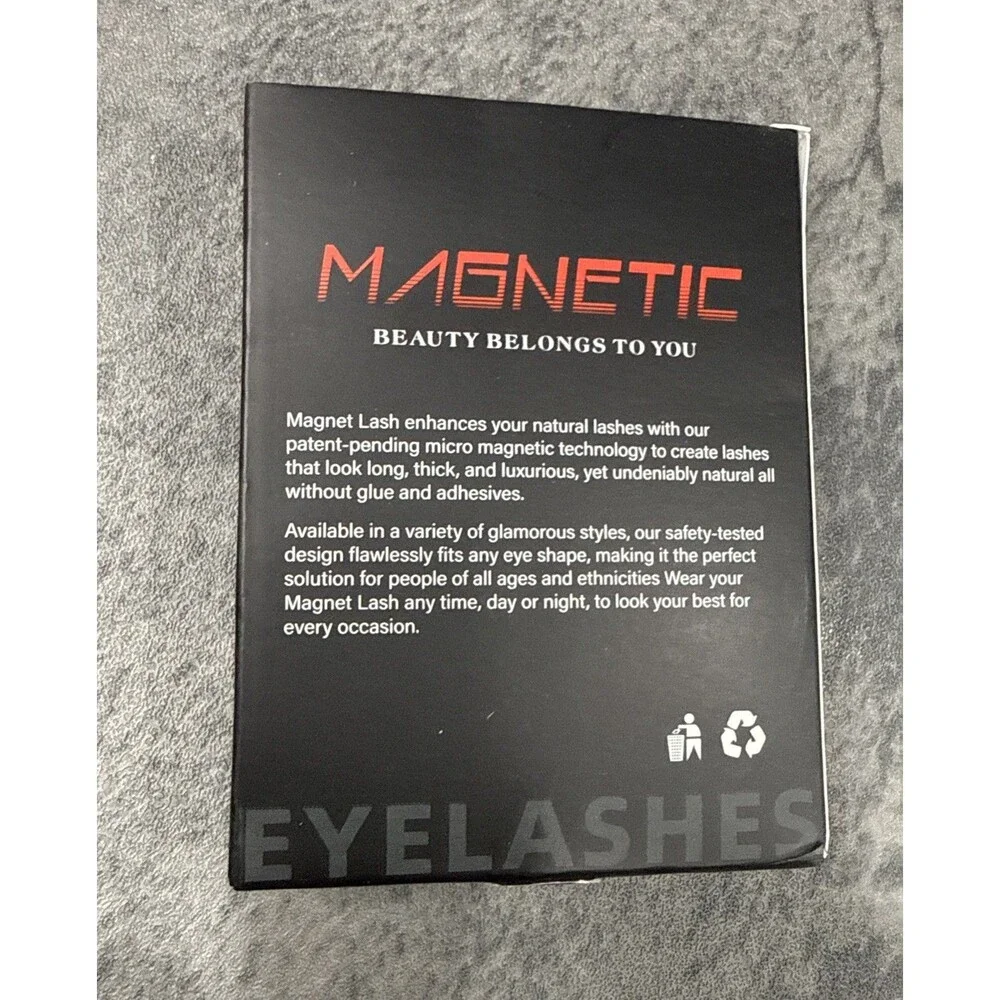 Magnetic Eyelashes with Applicator 3D Natural Look Reusable False Lashes(2 Pack